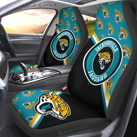 Jacksonville Jaguars Car Seat Covers Custom Car Accessories For Fans - Gearcarcover - 2