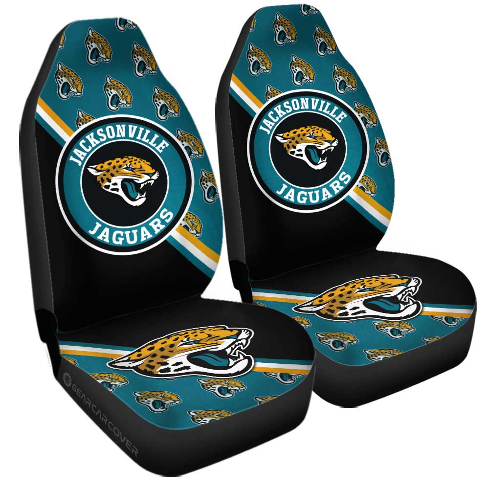 Jacksonville Jaguars Car Seat Covers Custom Car Accessories For Fans - Gearcarcover - 3