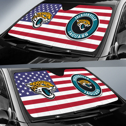 Jacksonville Jaguars Car Sunshade Custom Car Decor Accessories - Gearcarcover - 2