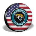 Jacksonville Jaguars Spare Tire Covers Custom US Flag Style - Gearcarcover - 3