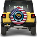 Jacksonville Jaguars Spare Tire Covers Custom US Flag Style - Gearcarcover - 1