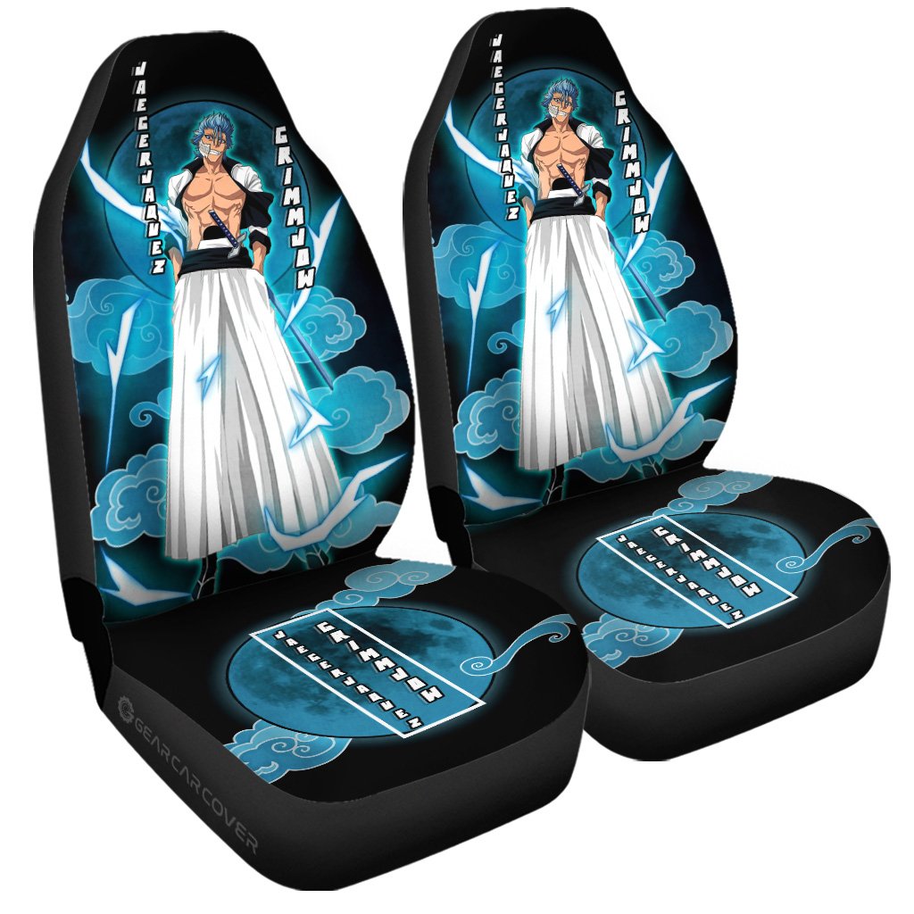 Jaegerjaquez Grimmjow Car Seat Covers Custom Anime Bleach Car Interior Accessories - Gearcarcover - 3