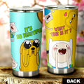 Jake And Finn Adventure Time Tumbler Cup Custom Cartoon Car Accessories - Gearcarcover - 1