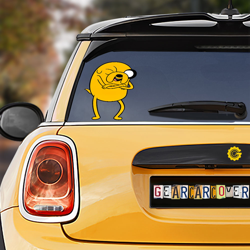 Jake The Dog Car Sticker Custom Adventure Time For Fans - Gearcarcover - 1