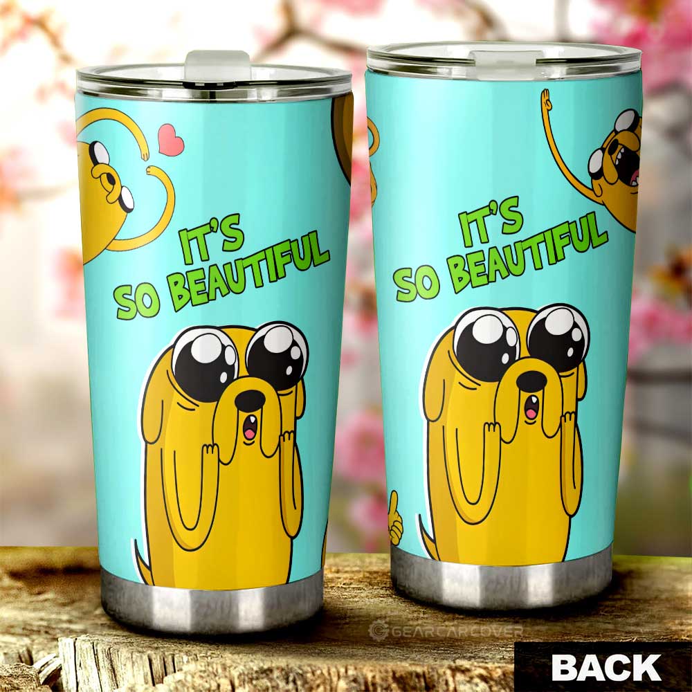 Jake the Dog Adventure Time Tumbler Cup Custom Cartoon Car Accessories - Gearcarcover - 3