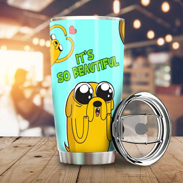 Jake the Dog Adventure Time Tumbler Cup Custom Cartoon Car Accessories - Gearcarcover - 1