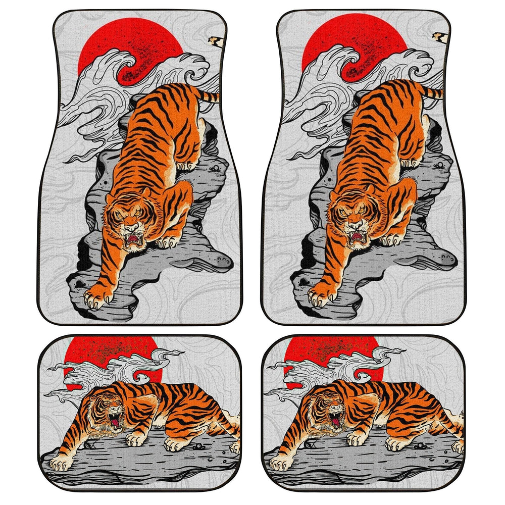 Japanese Tiger Car Floor Mats Custom Car Accessories - Gearcarcover - 1