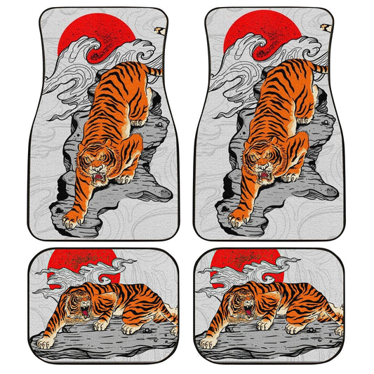 Japanese Tiger Car Floor Mats Custom Car Accessories - Gearcarcover - 1