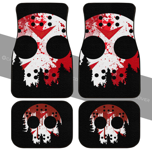 Jason Car Floor Mats Custom Car Accessories Creepy Halloween Decorations - Gearcarcover - 2