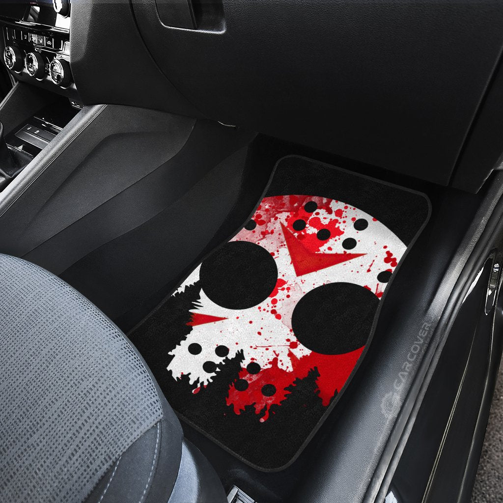 Jason Car Floor Mats Custom Car Accessories Creepy Halloween Decorations - Gearcarcover - 4