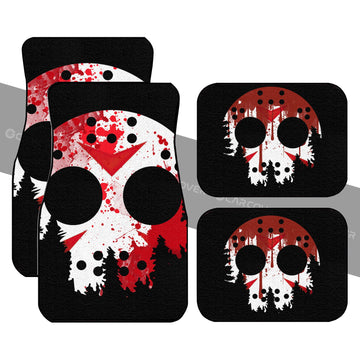 Jason Car Floor Mats Custom Car Accessories Creepy Halloween Decorations - Gearcarcover - 1