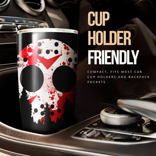 Jason Tumbler Cup Custom Car Accessories Creepy Halloween Decorations - Gearcarcover - 2