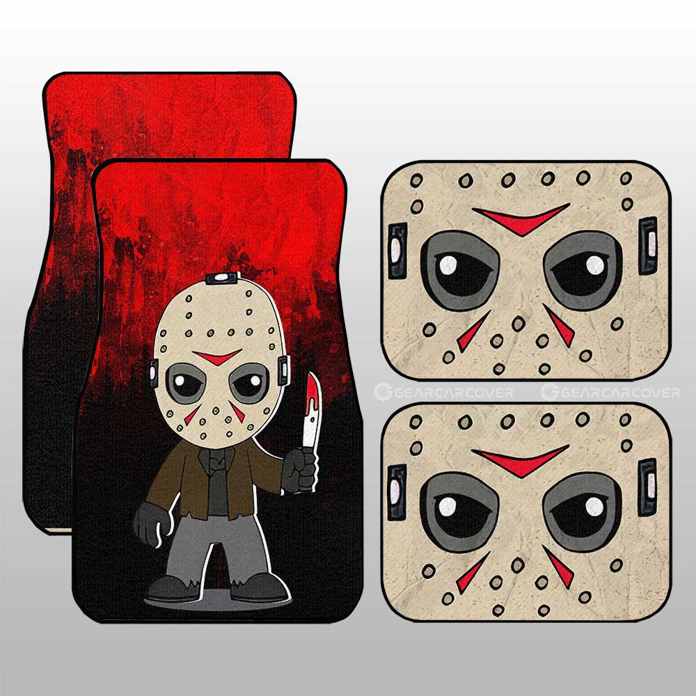 Jason Voorhees Car Floor Mats Custom Halloween Characters Car Accessories - Gearcarcover - 3