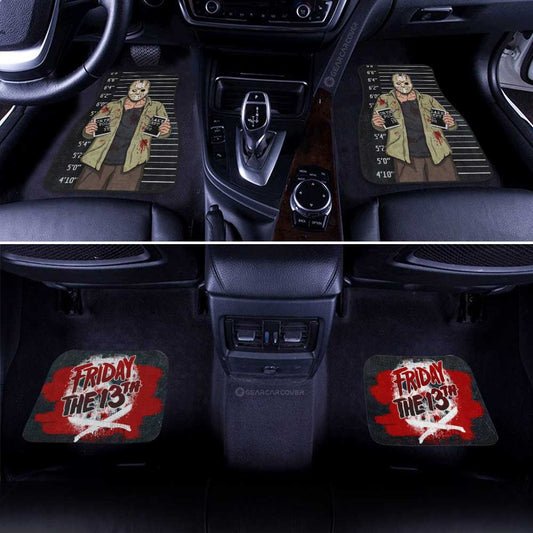 Jason Voorhees Car Floor Mats Custom Horror Characters In The Friday The 13th Series Car Accessories - Gearcarcover - 2
