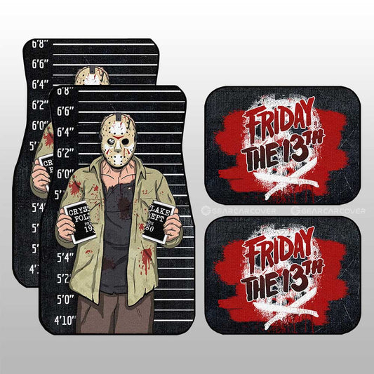 Jason Voorhees Car Floor Mats Custom Horror Characters In The Friday The 13th Series Car Accessories - Gearcarcover - 1