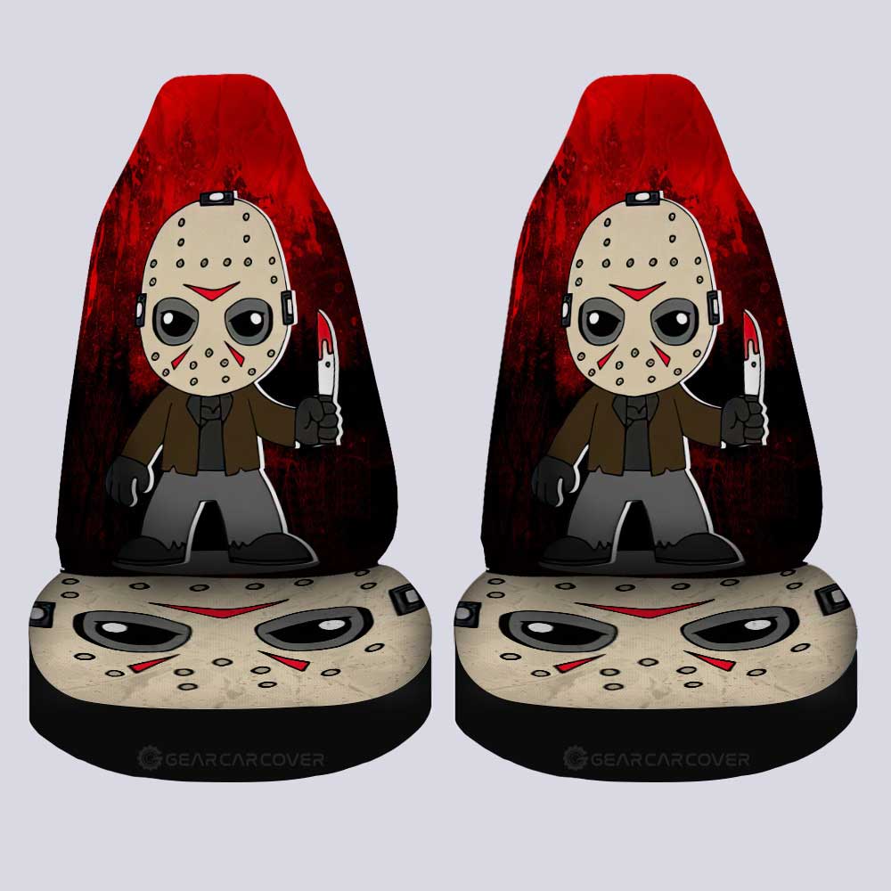 Jason Voorhees Car Seat Covers Custom Halloween Characters Car Accessories - Gearcarcover - 2
