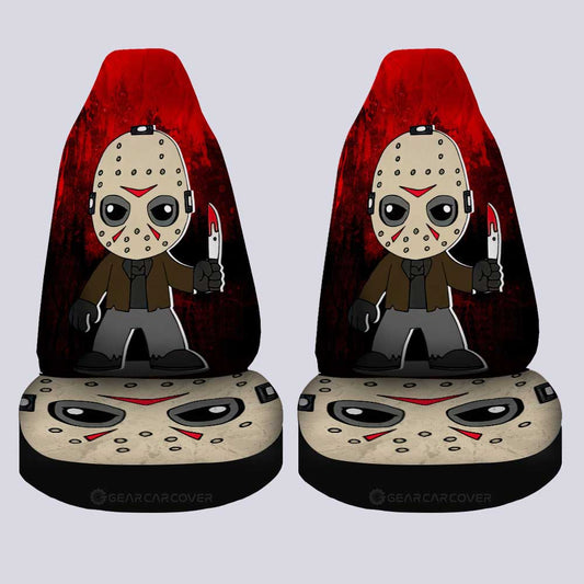 Jason Voorhees Car Seat Covers Custom Halloween Characters Car Accessories - Gearcarcover - 2