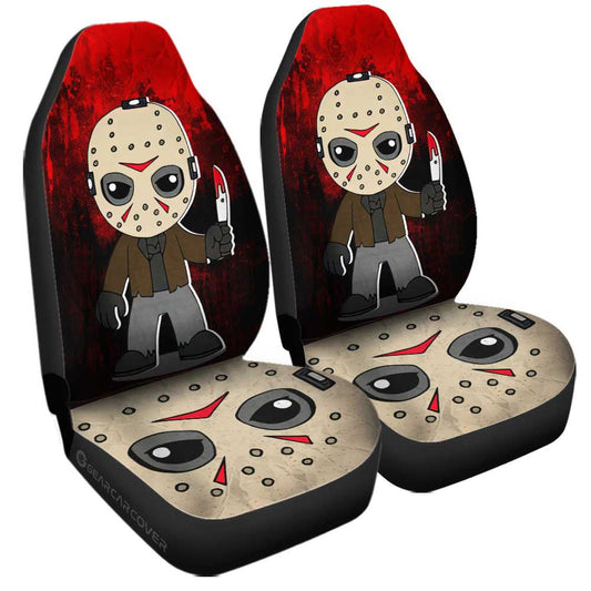 Jason Voorhees Car Seat Covers Custom Halloween Characters Car Accessories - Gearcarcover - 1