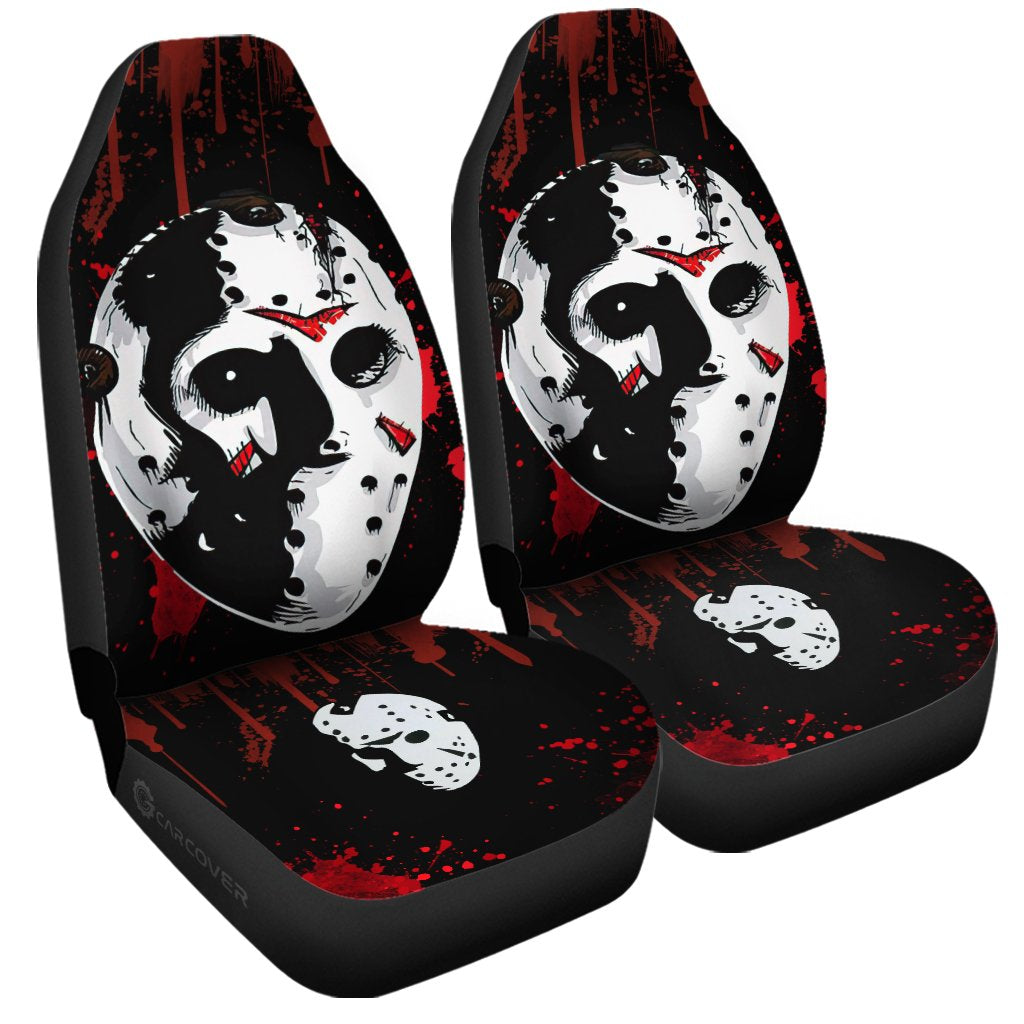 Jason Voorhees Car Seat Covers Custom Horror Car Accessories Halloween Decorations - Gearcarcover - 3