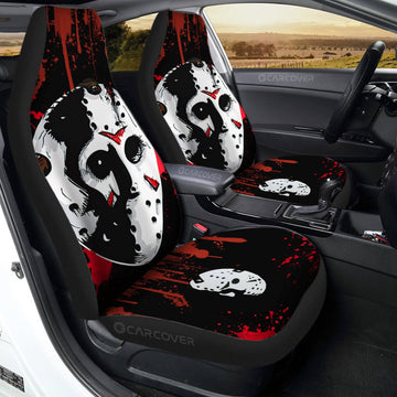 Jason Voorhees Car Seat Covers Custom Horror Car Accessories Halloween Decorations - Gearcarcover - 1
