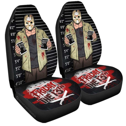Jason Voorhees Car Seat Covers Custom Horror Characters In The Friday the 13th series Car Accessories - Gearcarcover - 1