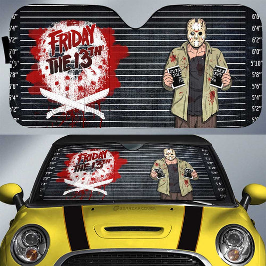 Jason Voorhees Car Sunshade Custom Horror Characters Car Accessories - Gearcarcover - 1