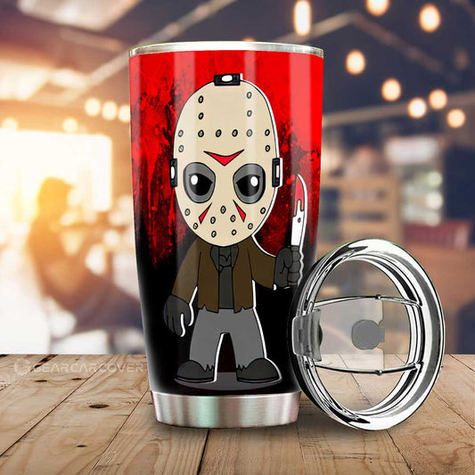 Jason Voorhees Tumbler Cup Custom Halloween Characters Car Interior Accessories - Gearcarcover - 1