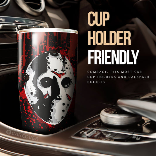 Jason Voorhees Tumbler Cup Custom Horror Car Accessories Halloween Decorations - Gearcarcover - 2