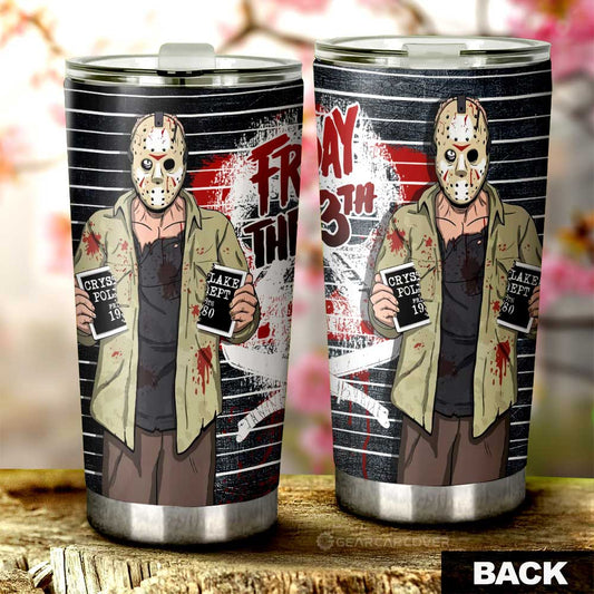 Jason Voorhees Tumbler Cup Custom Horror Characters In The Friday The 13th Series Car Interior Accessories - Gearcarcover - 2