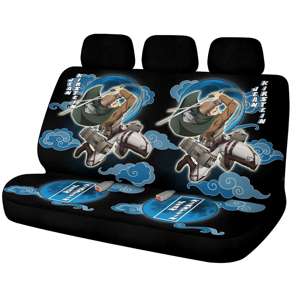 Jean Kirstein Car Back Seat Covers Custom Attack On Titan Anime Car Accessories - Gearcarcover - 1
