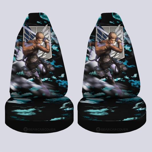 Jean Kirstein Car Seat Covers Custom Attack On Titan Anime Car Accessories - Gearcarcover - 2