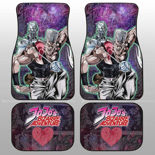 Jean Pierre Polnareff Car Floor Mats Custom Galaxy Manga JJBA Anime - Gearcarcover - 2