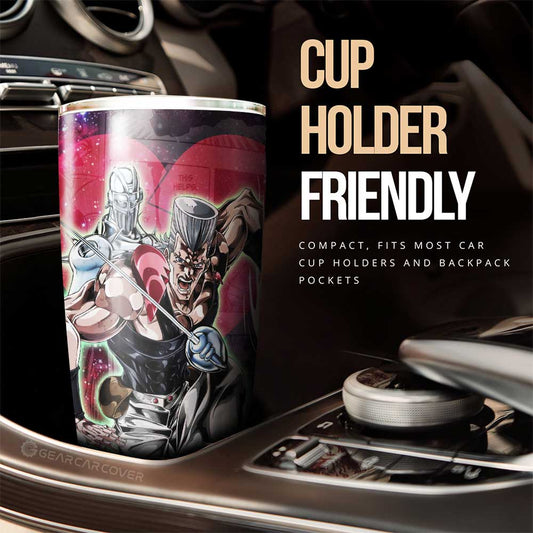 Jean Pierre Polnareff Tumbler Cup Custom Galaxy Manga JJBA Anime - Gearcarcover - 2