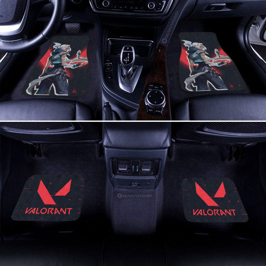 Jett Car Floor Mats Custom Valorant Agent - Gearcarcover - 2