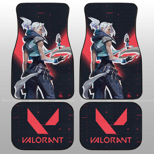 Jett Car Floor Mats Custom Valorant Agent - Gearcarcover - 1