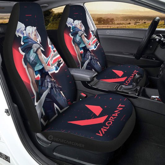 Jett Car Seat Covers Custom Valorant Agent - Gearcarcover - 2