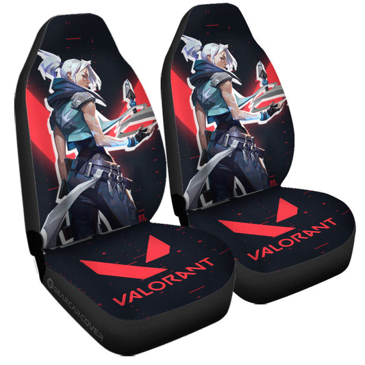 Jett Car Seat Covers Custom Valorant Agent - Gearcarcover - 1