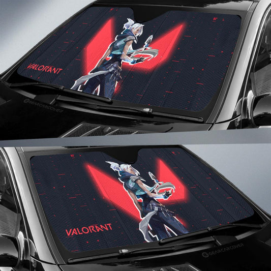 Jett Car Sunshade Custom Valorant Agent - Gearcarcover - 2