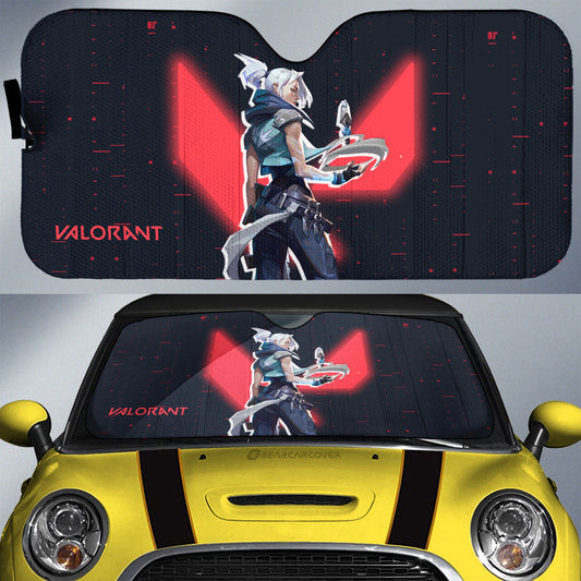 Jett Car Sunshade Custom Valorant Agent - Gearcarcover - 1