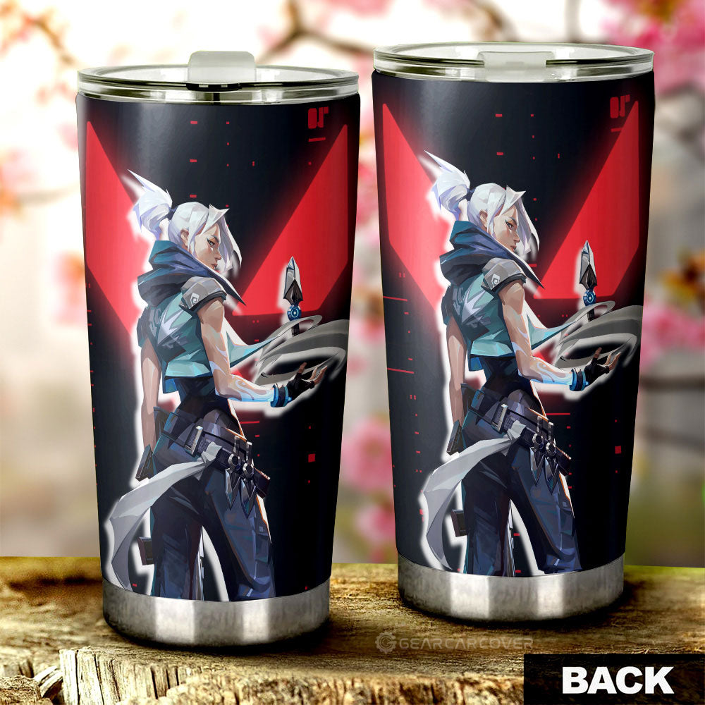 Jett Tumbler Cup Custom Valorant Agent - Gearcarcover - 3
