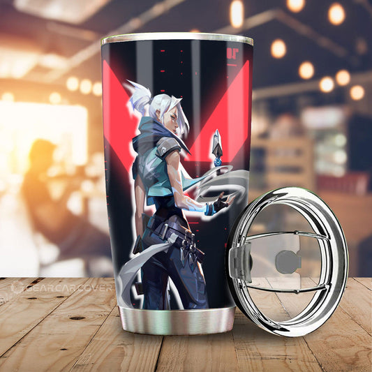 Jett Tumbler Cup Custom Valorant Agent - Gearcarcover - 1