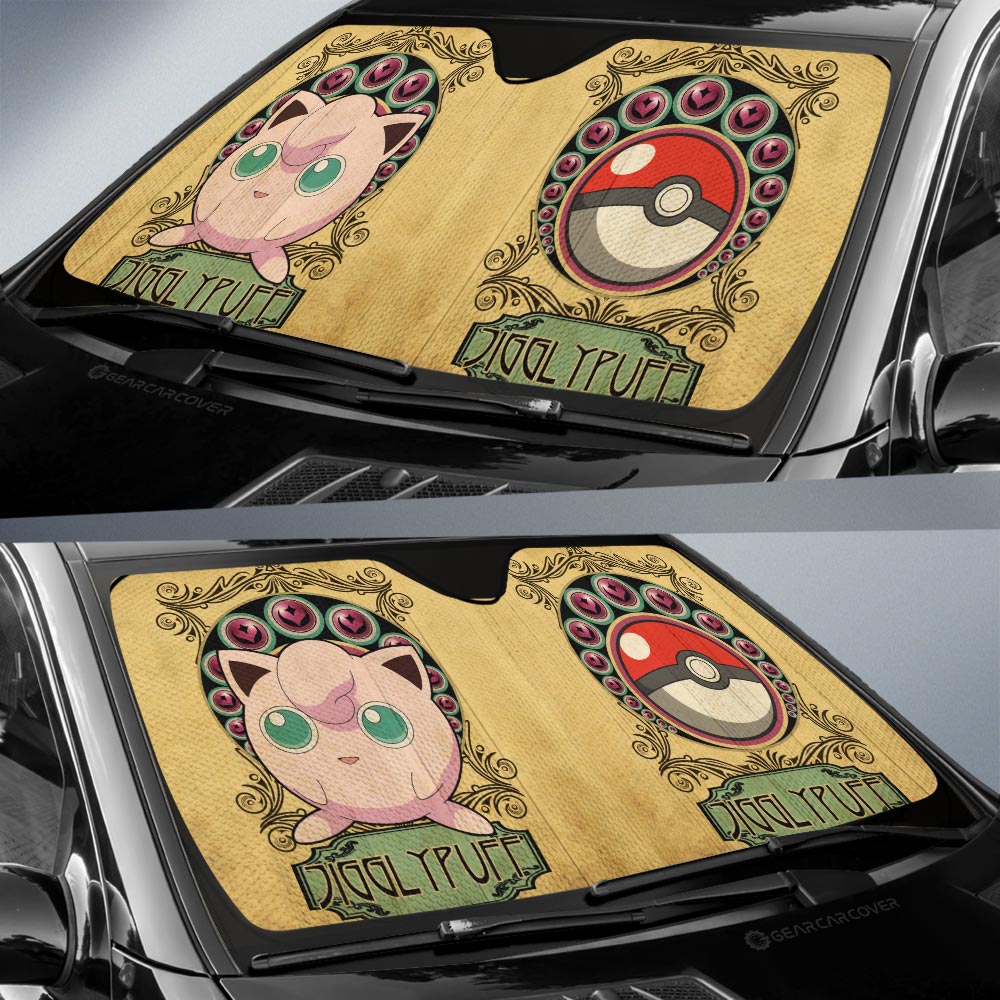 Jigglypuff Car Sunshade Custom Car Interior Accessories - Gearcarcover - 2