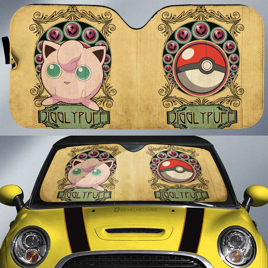 Jigglypuff Car Sunshade Custom Car Interior Accessories - Gearcarcover - 1