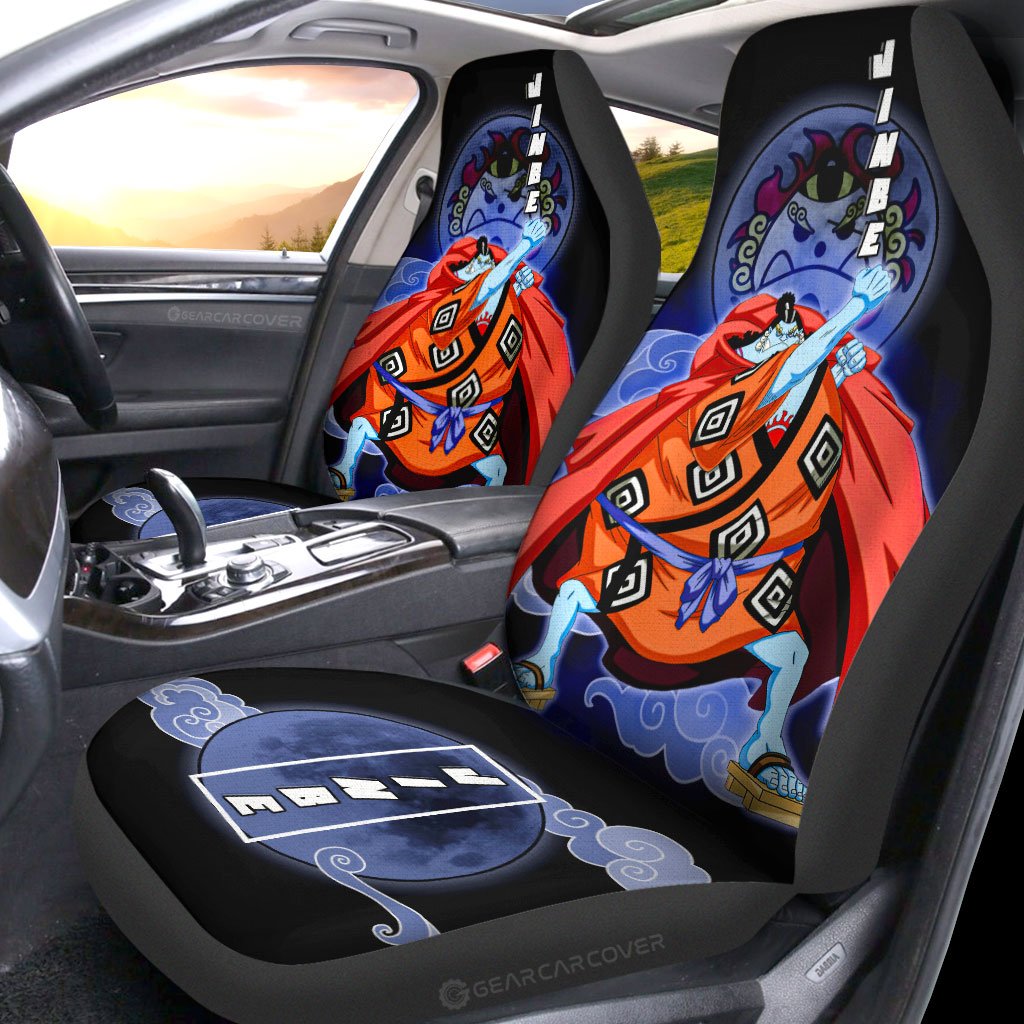 Jinbe Car Seat Covers Custom Anime One Piece Car Accessories For Anime Fans - Gearcarcover - 2