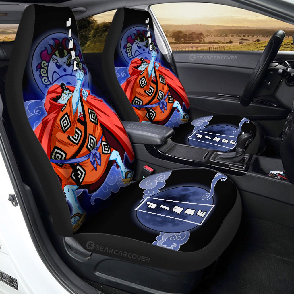 Jinbe Car Seat Covers Custom Anime One Piece Car Accessories For Anime Fans - Gearcarcover - 1