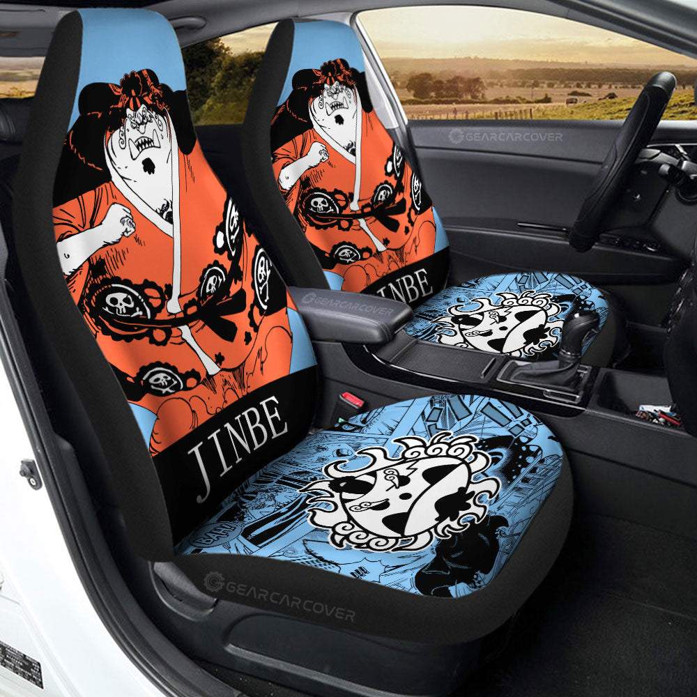 Jinbe Car Seat Covers Custom One Piece Anime Car Accessories - Gearcarcover - 2