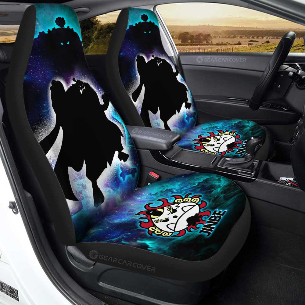 Jinbe Car Seat Covers Custom One Piece Anime Silhouette Style - Gearcarcover - 1