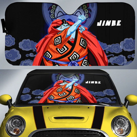 Jinbe Car Sunshade Custom Anime One Piece Car Accessories For Anime Fans - Gearcarcover - 1