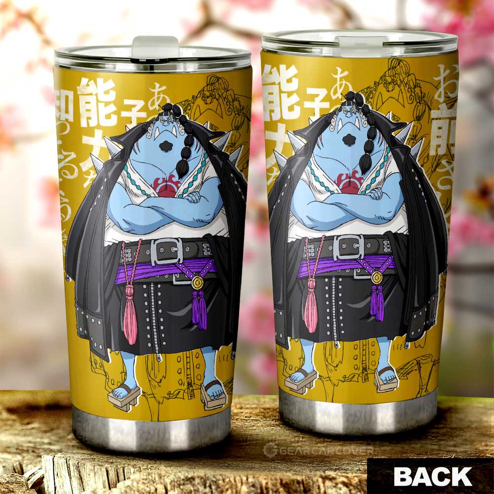 Jinbe Film Red Tumbler Cup Custom One Piece Anime Car Interior Accessories - Gearcarcover - 3