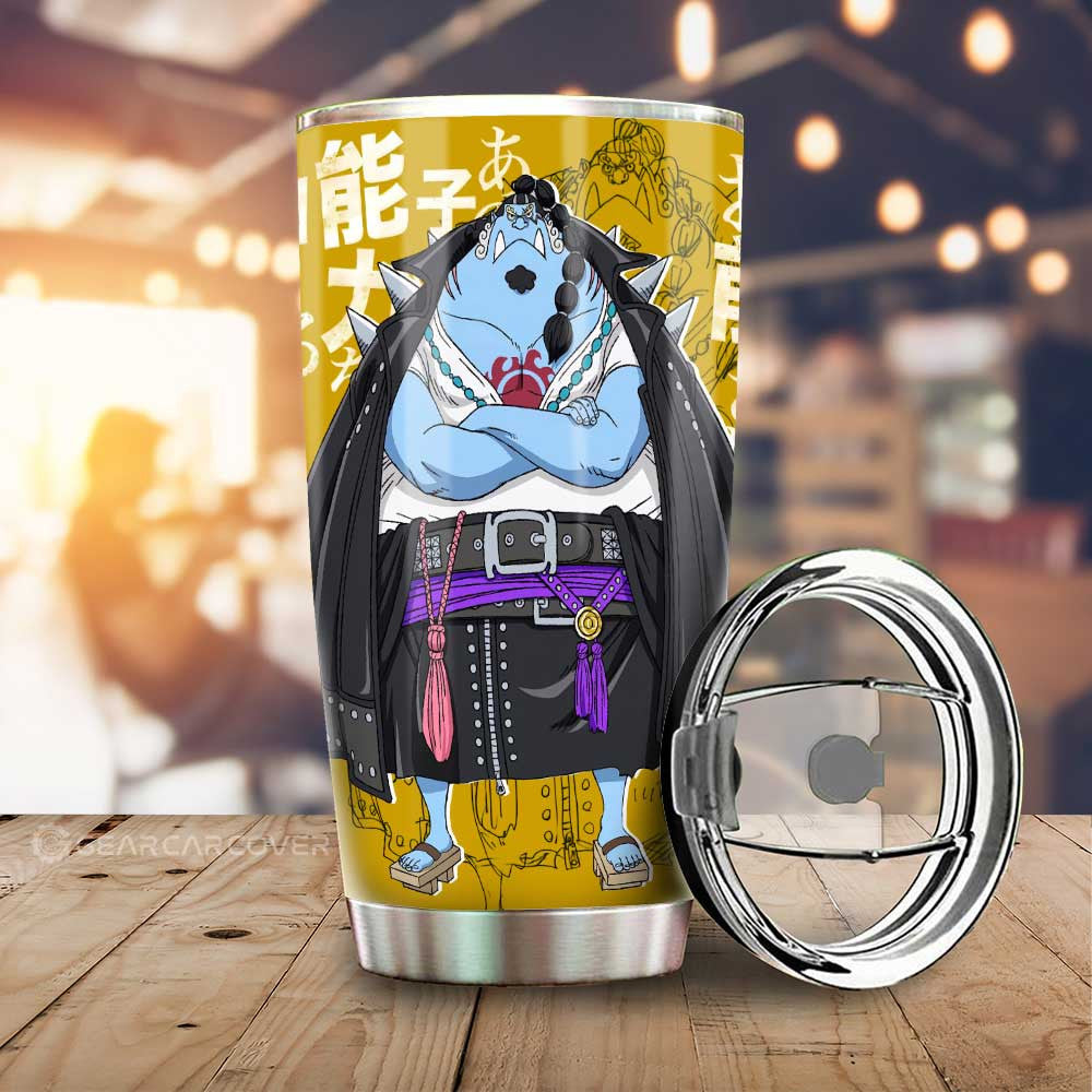 Jinbe Film Red Tumbler Cup Custom One Piece Anime Car Interior Accessories - Gearcarcover - 1
